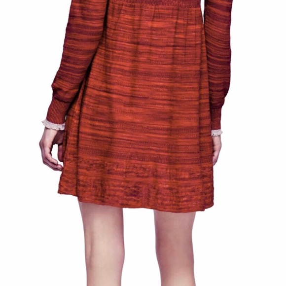 Free People Rain or Shine Space Dyed Dress Sz L - Picture 6 of 8